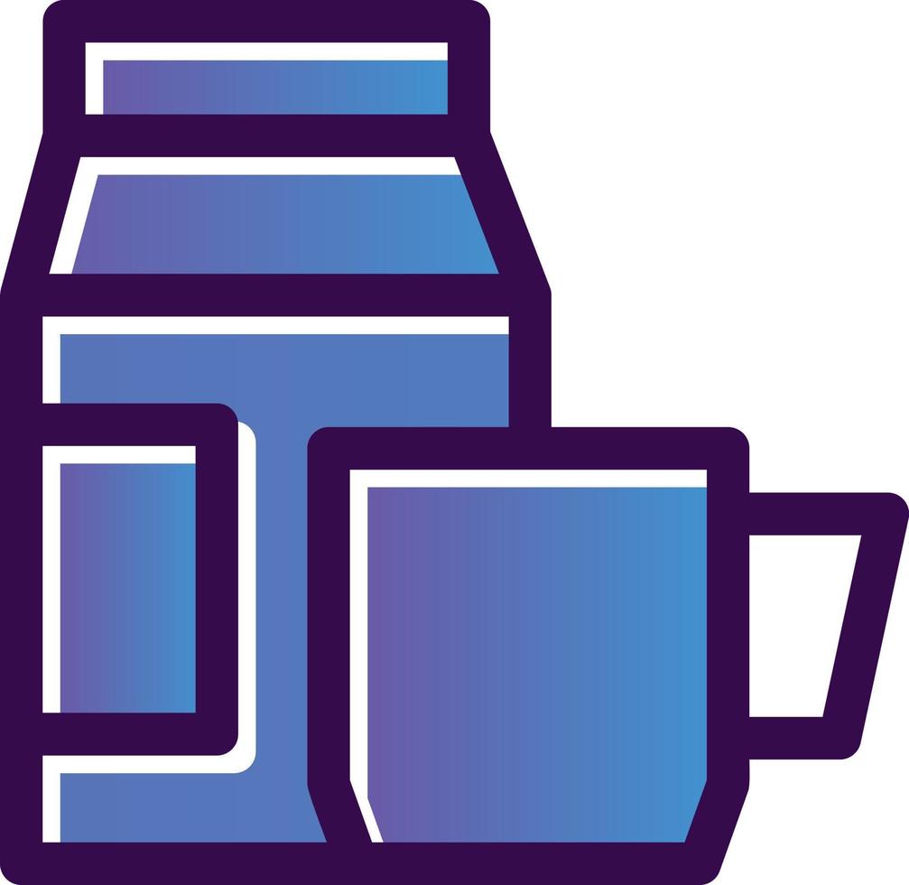 Coffee Milk Vector Icon Design