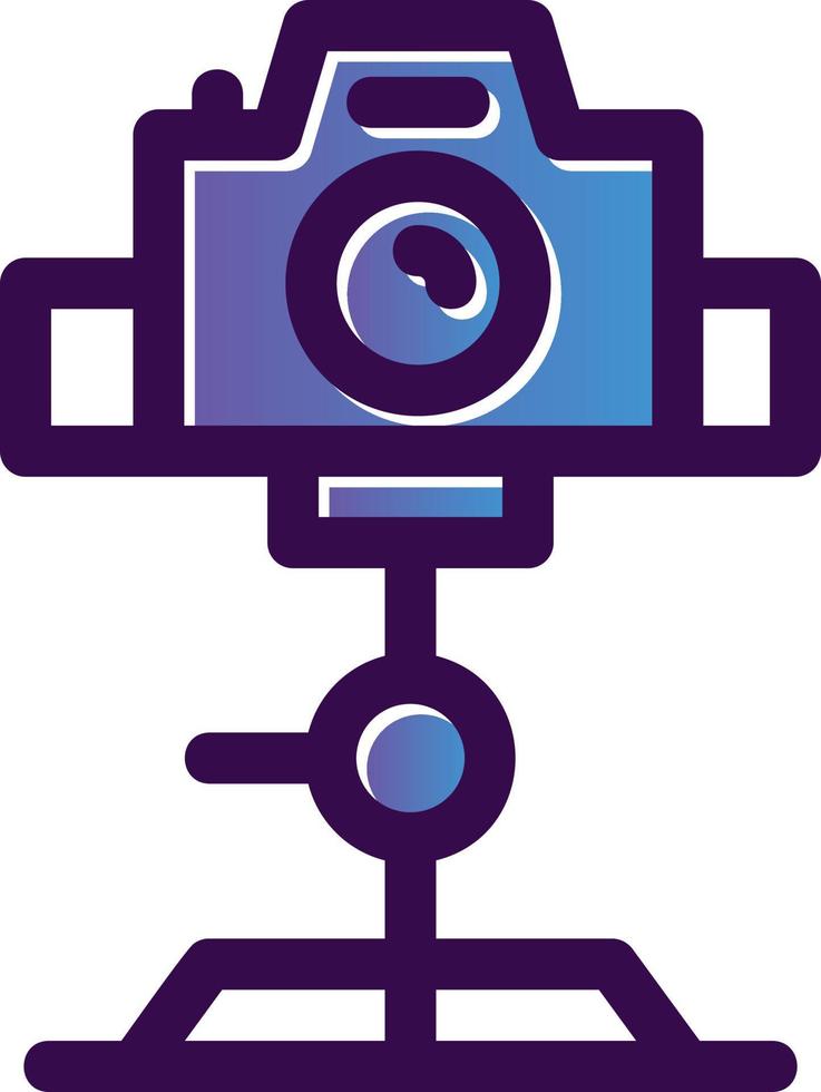 Tripod Camera Vector Icon Design