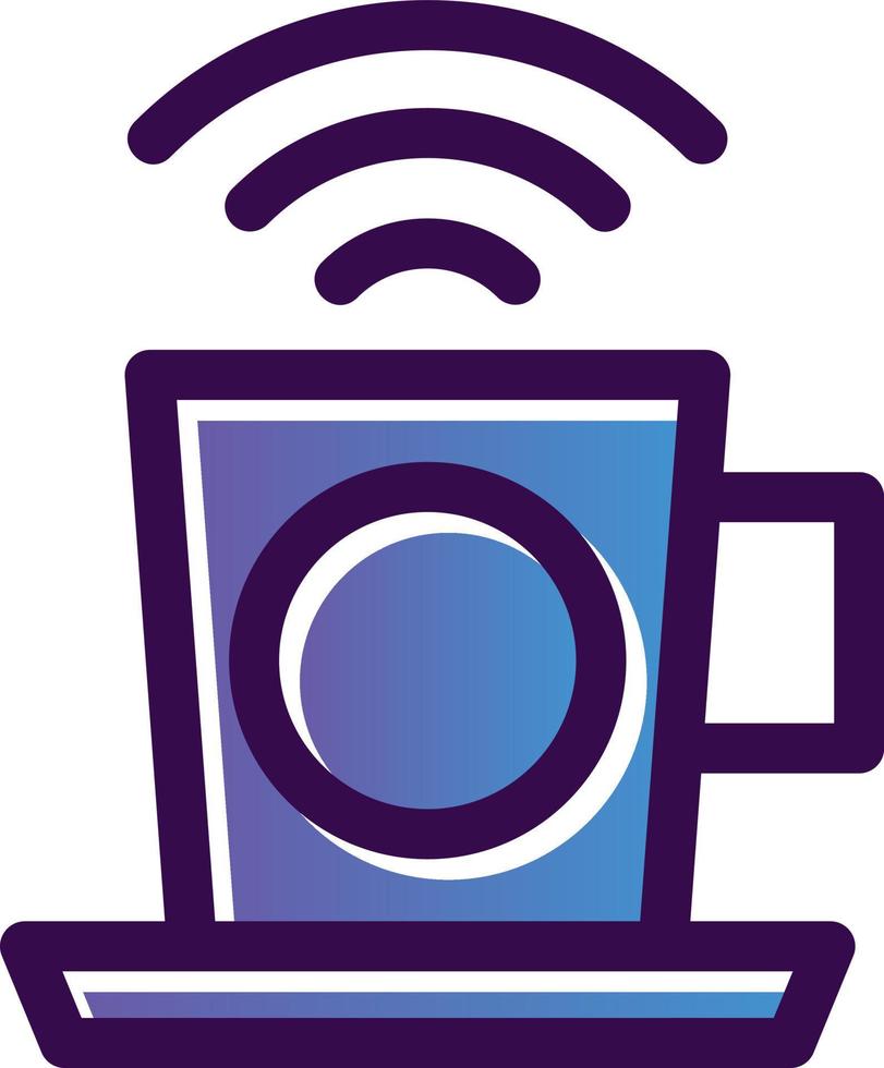 Cafe Wifi Vector Icon Design