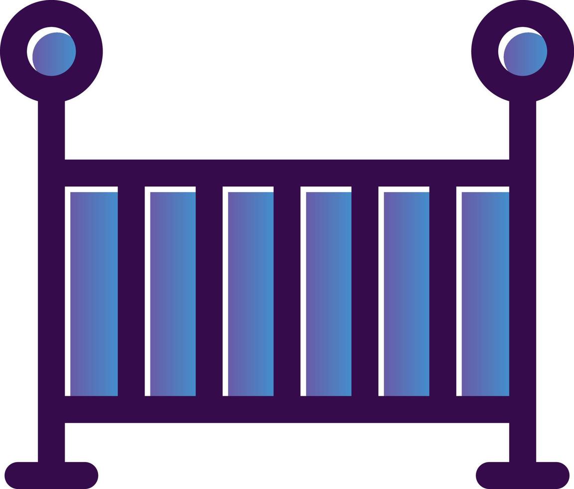 Baby Crib Vector Icon Design