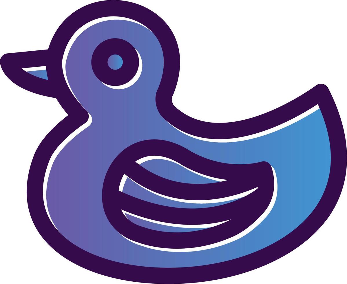 diseño de icono de vector de pato de goma