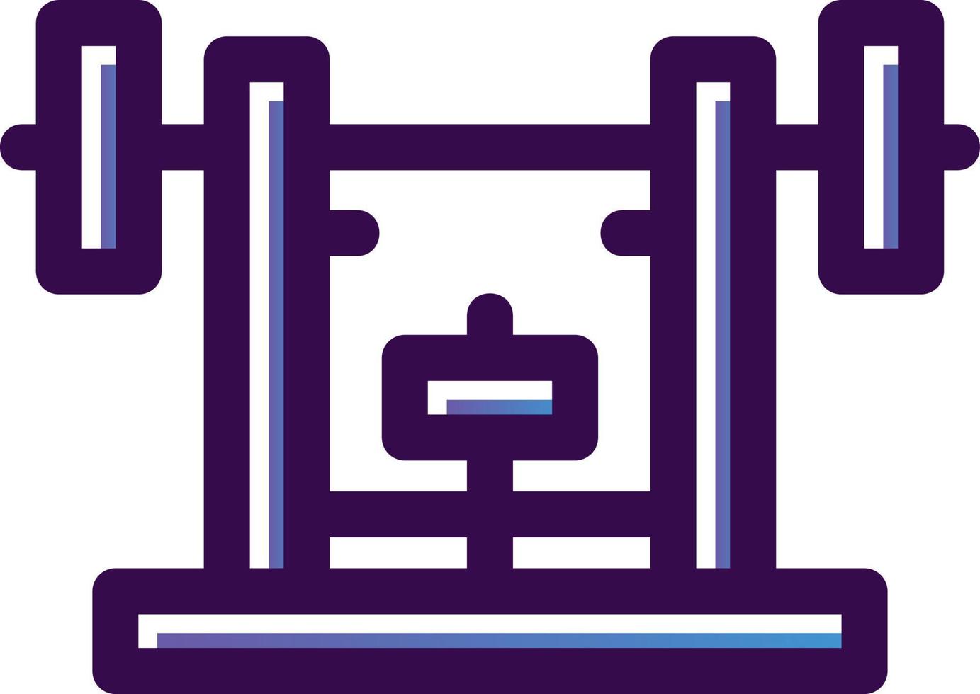 Bench Press Vector Icon Design