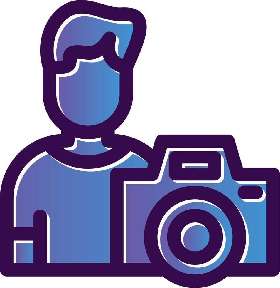 Cameraman Vector Icon Design