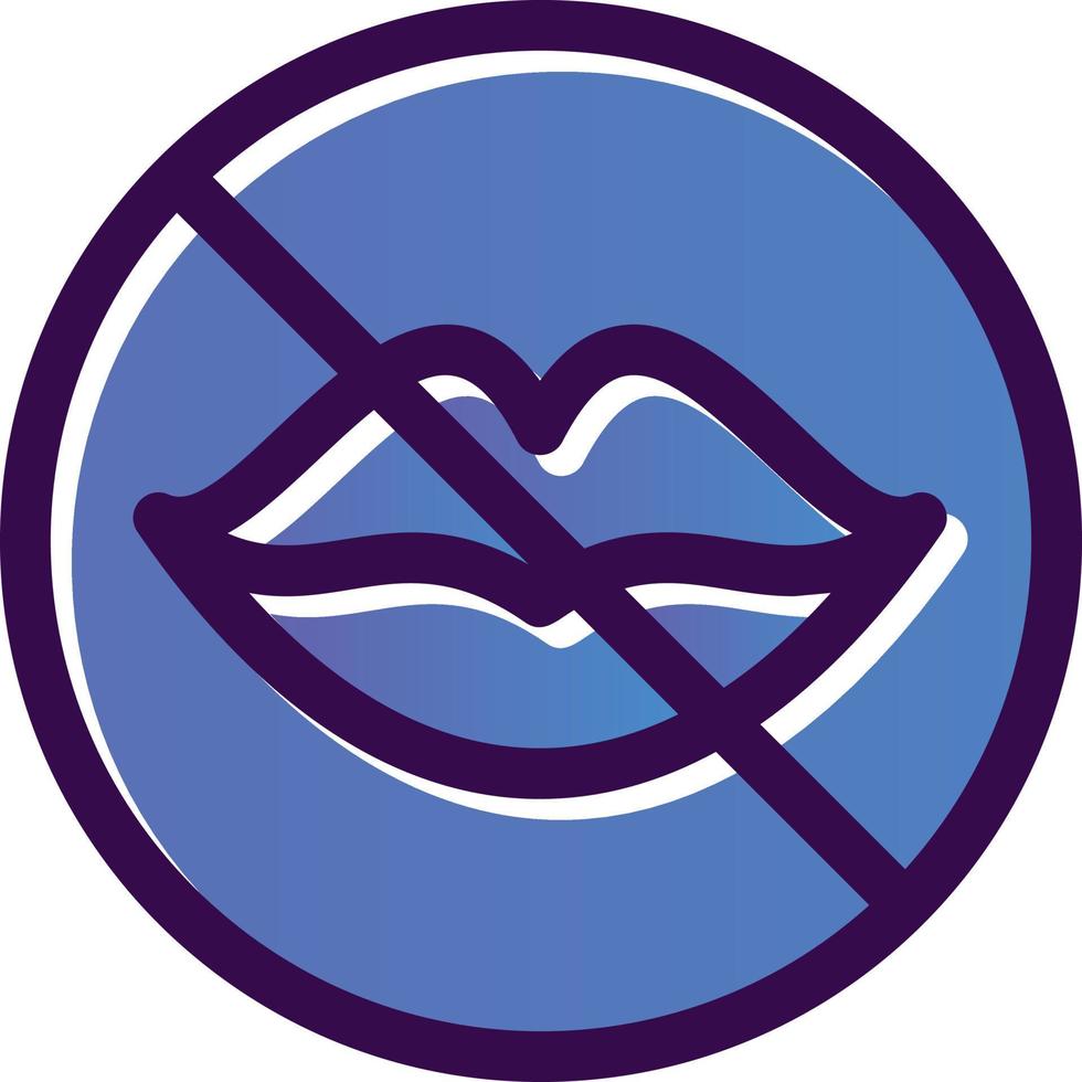 No Speak Vector Icon Design