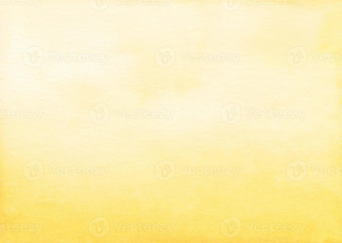 Watercolor light yellow gradient background texture. Pastel watercolour soft backdrop. photo