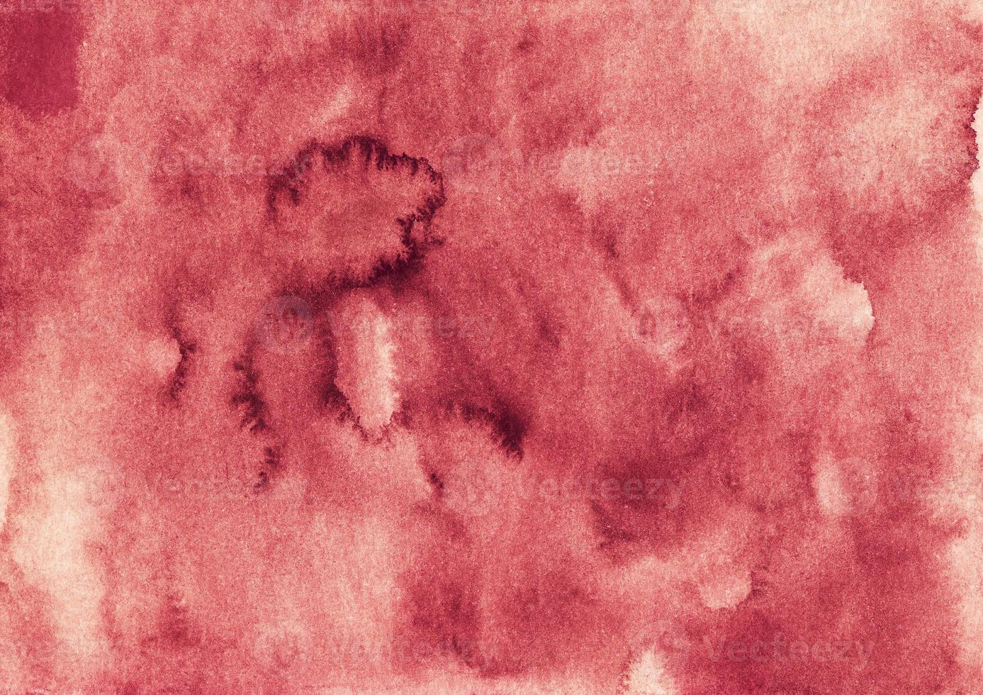Watercolor old red background texture. Watercolor liquid abstract dirty red backdrop. Hand painted photo