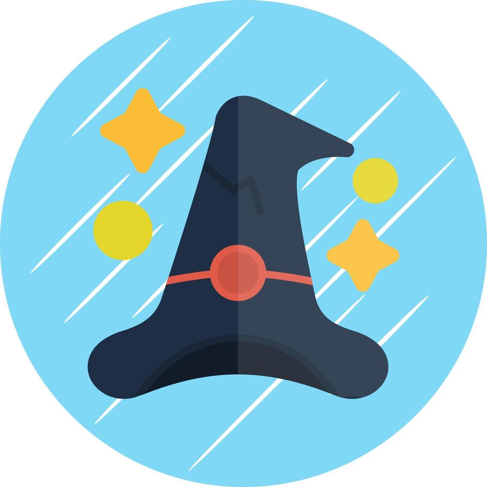 diseño de icono de vector de sombrero de bruja