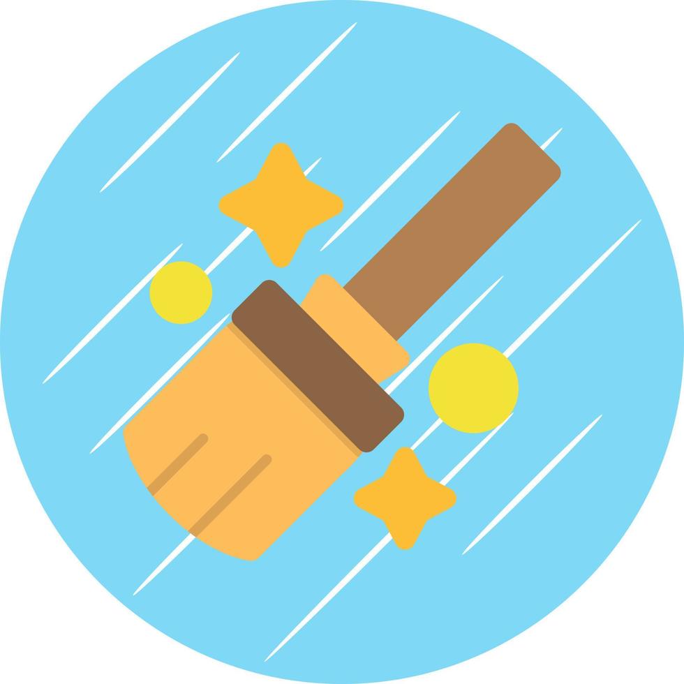 Flying Broom Vector Icon Design