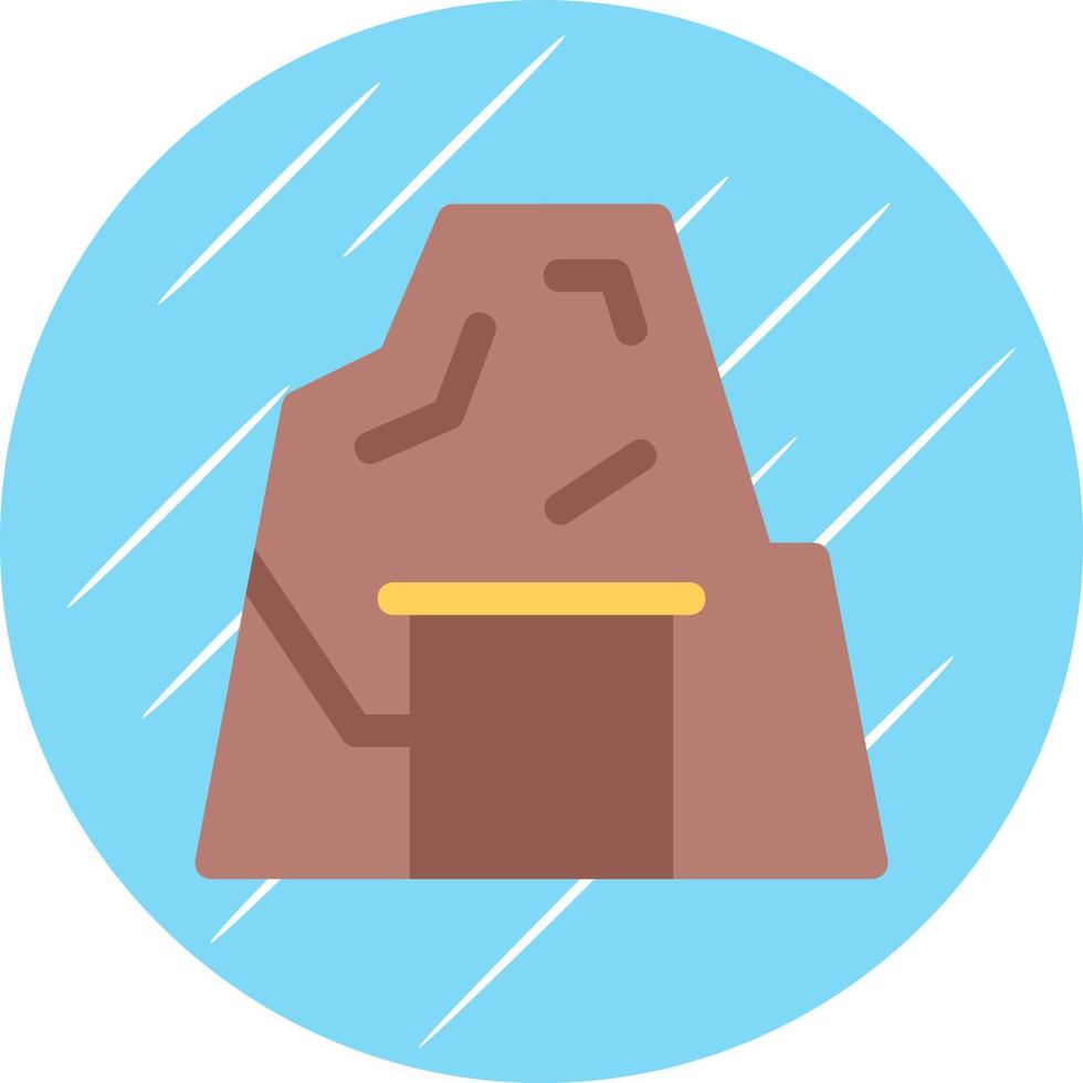 Desert Cave Vector Icon Design