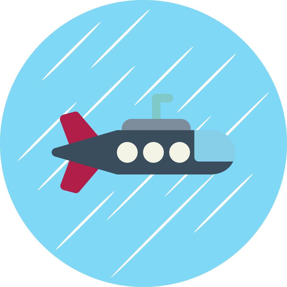 Submarine Vector Icon Design