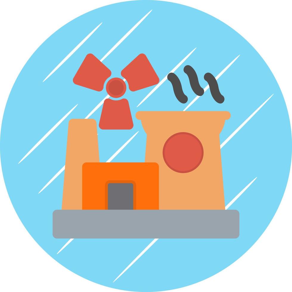 Nuclear Energy Vector Icon Design