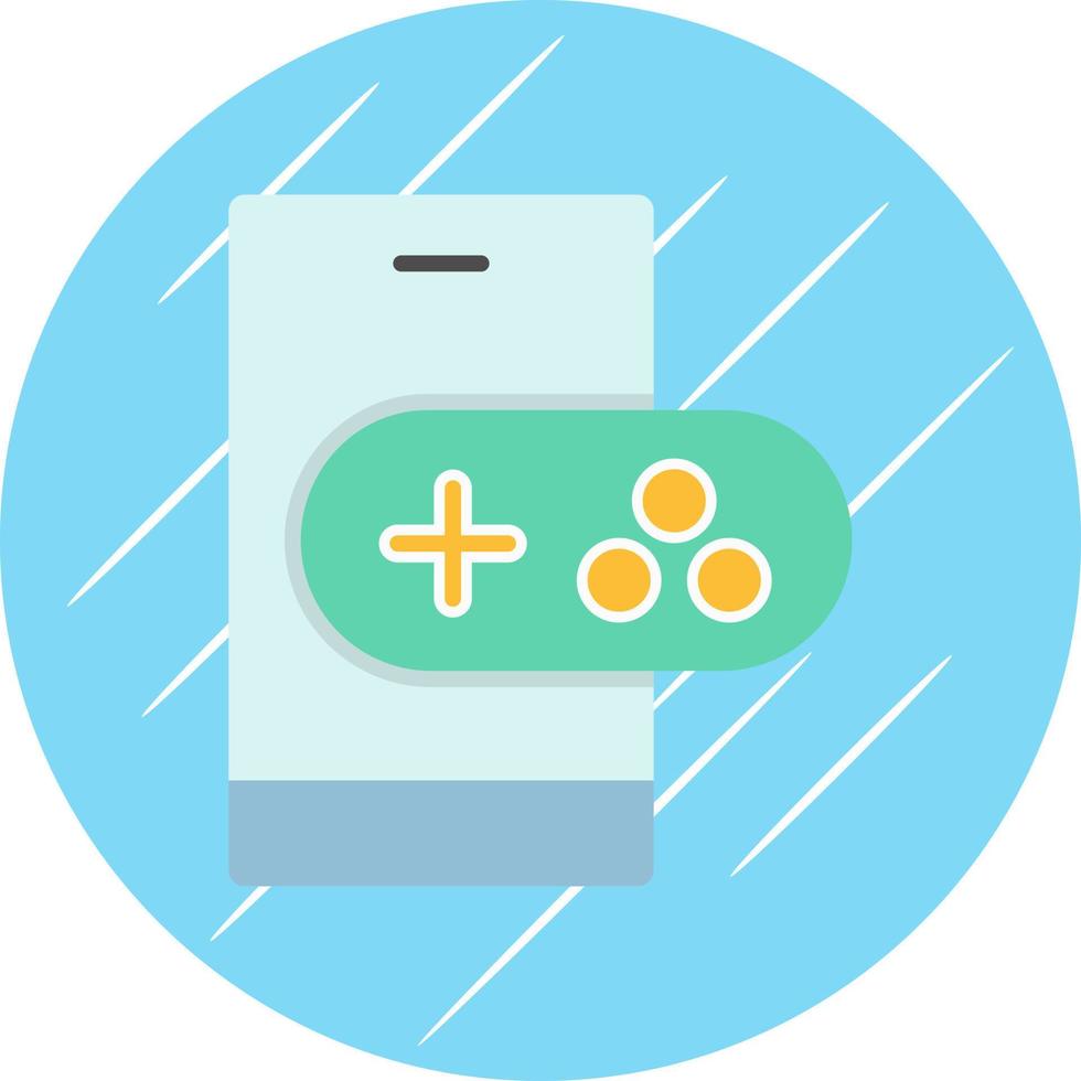 Mobile Gaming Vector Icon Design