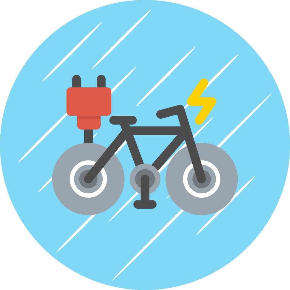 Electric Bike Vector Icon Design