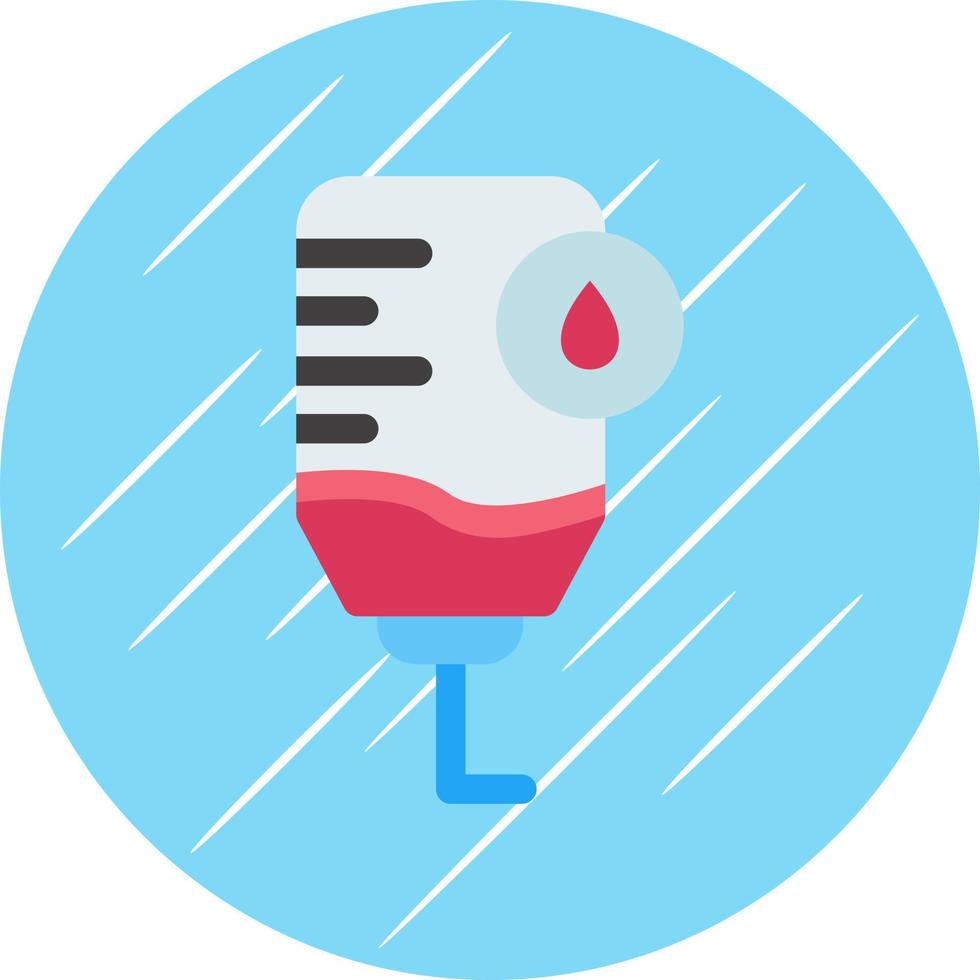 Blood Bag Vector Icon Design