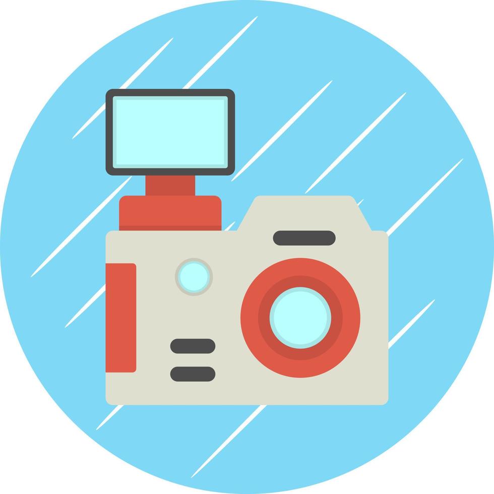 diseño de icono de vector de cámara dslr