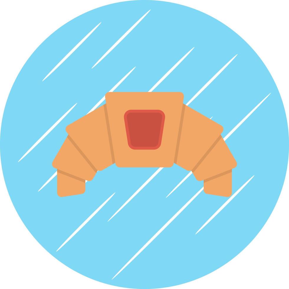 Croissant Vector Icon Design