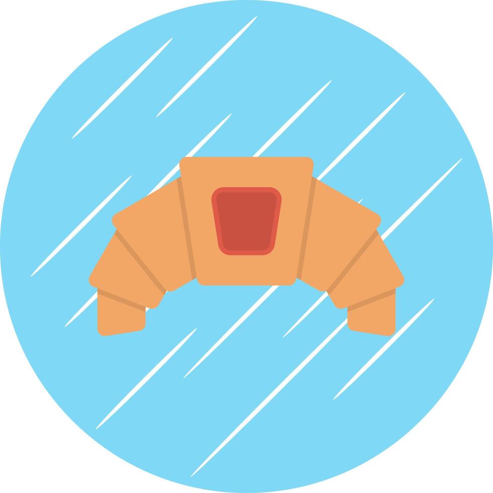 Croissant Vector Icon Design