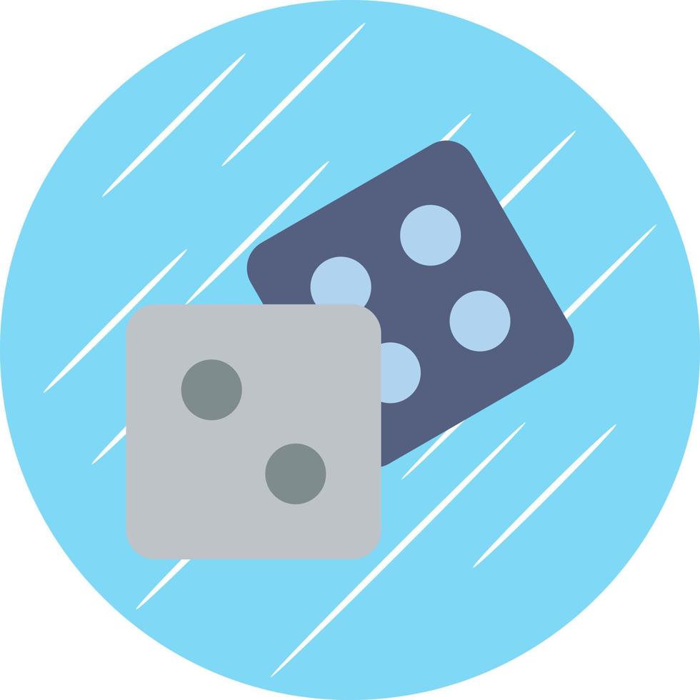 Dice Vector Icon Design