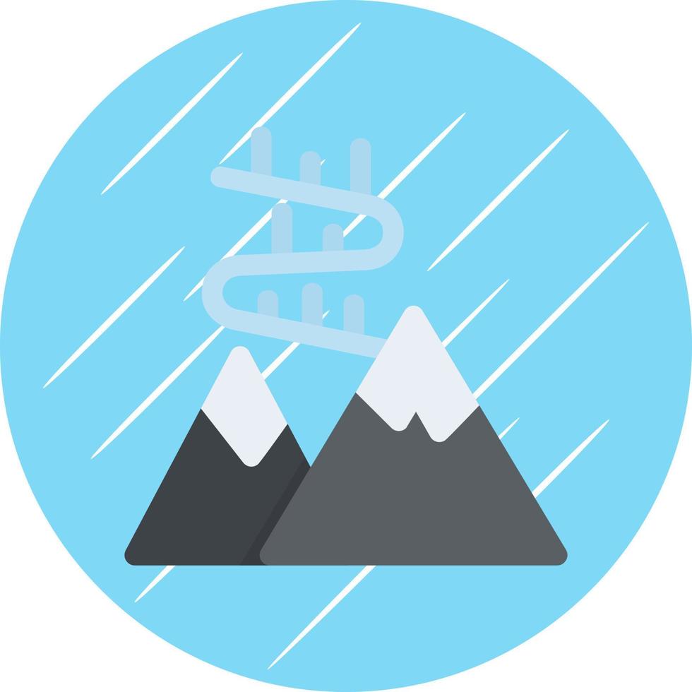 Aurora Borealis Vector Icon Design