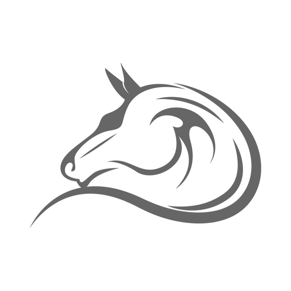 caballo logo icono diseño vector