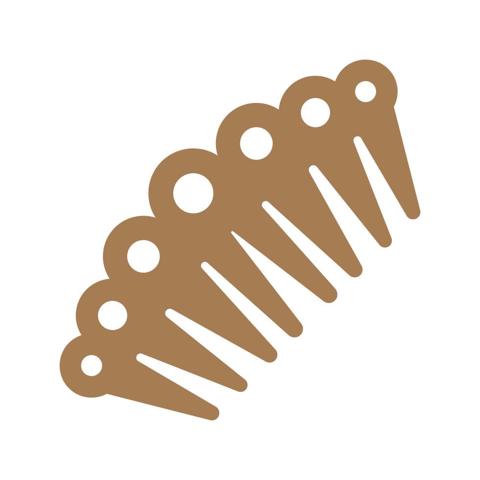 Comb icon logo design vector