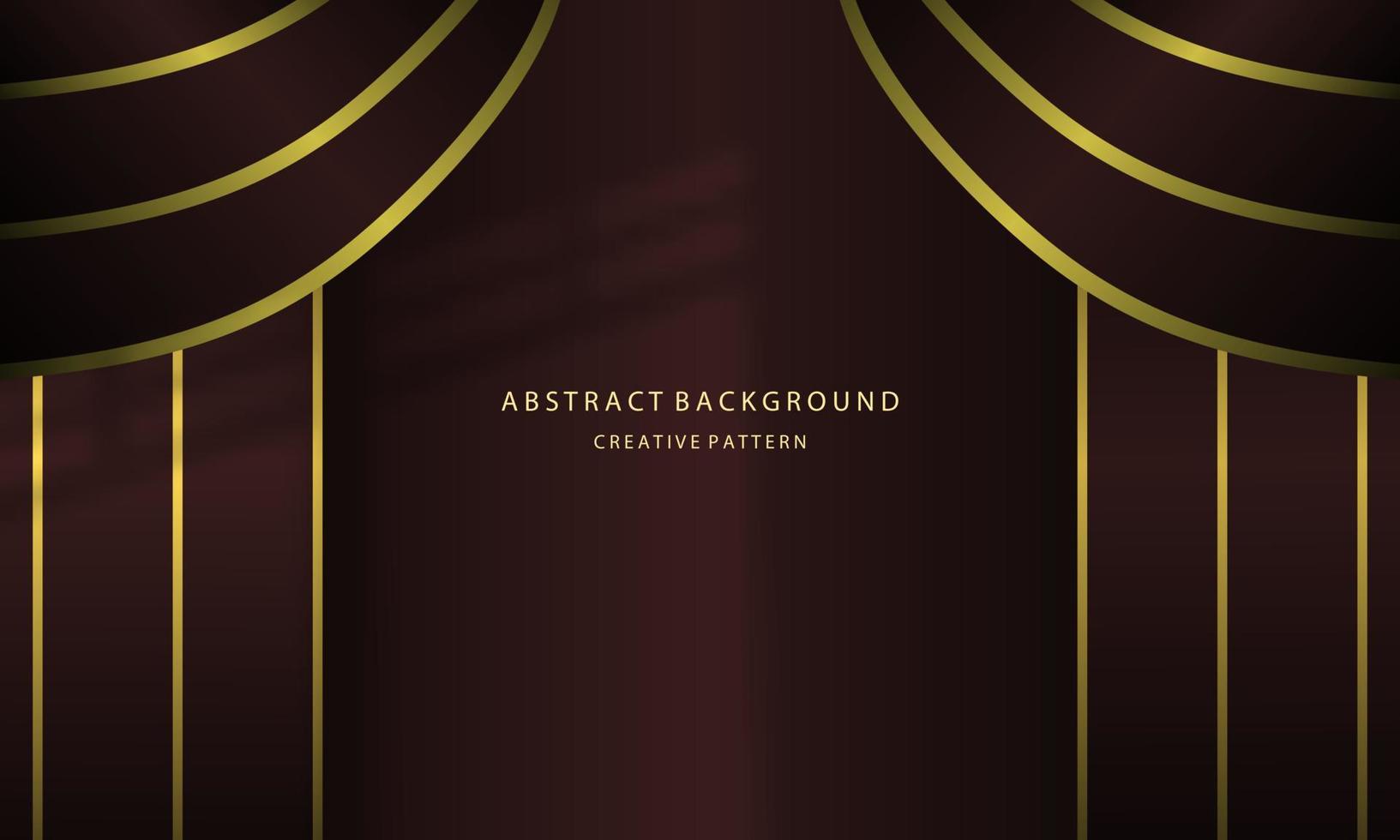 Abstrack Geometric Gradient Background Elegant Maroon Color Curtains, For Company Background Presentation, Mock Up With Gold Light, EPS 10 vector