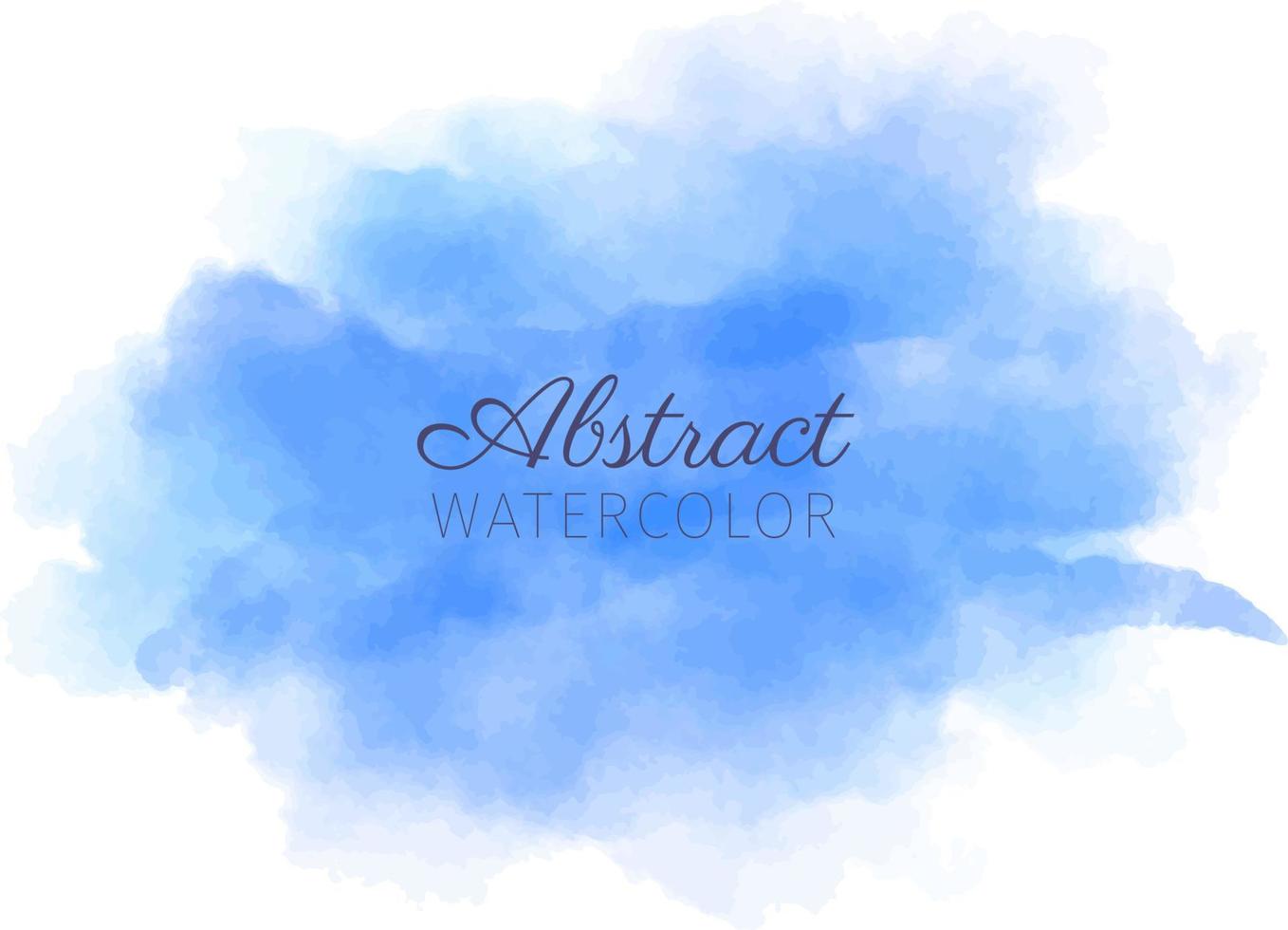 Sky blue abstract watercolor wash texture vector