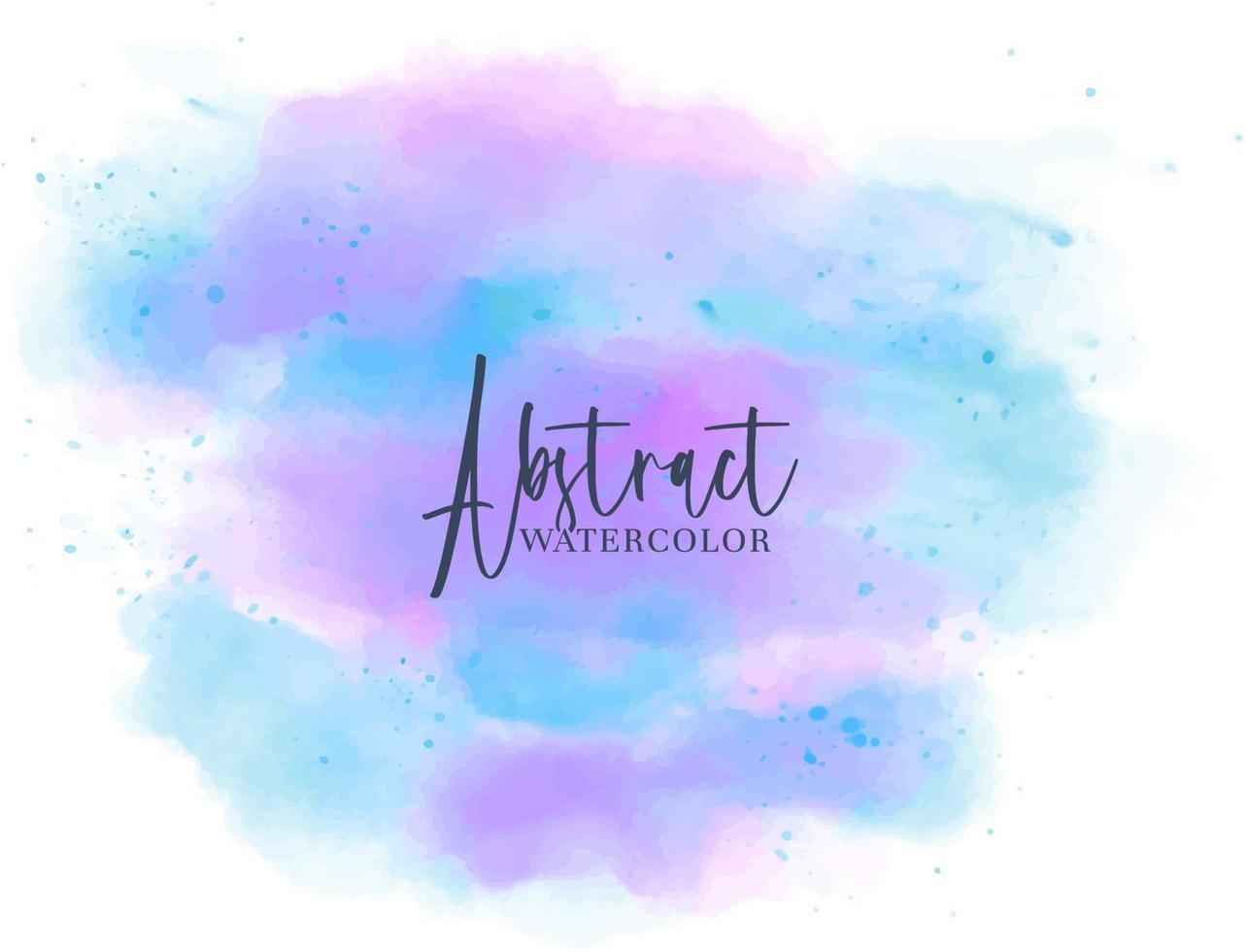 Bright colors abstract watercolor wash texture with splatter vector