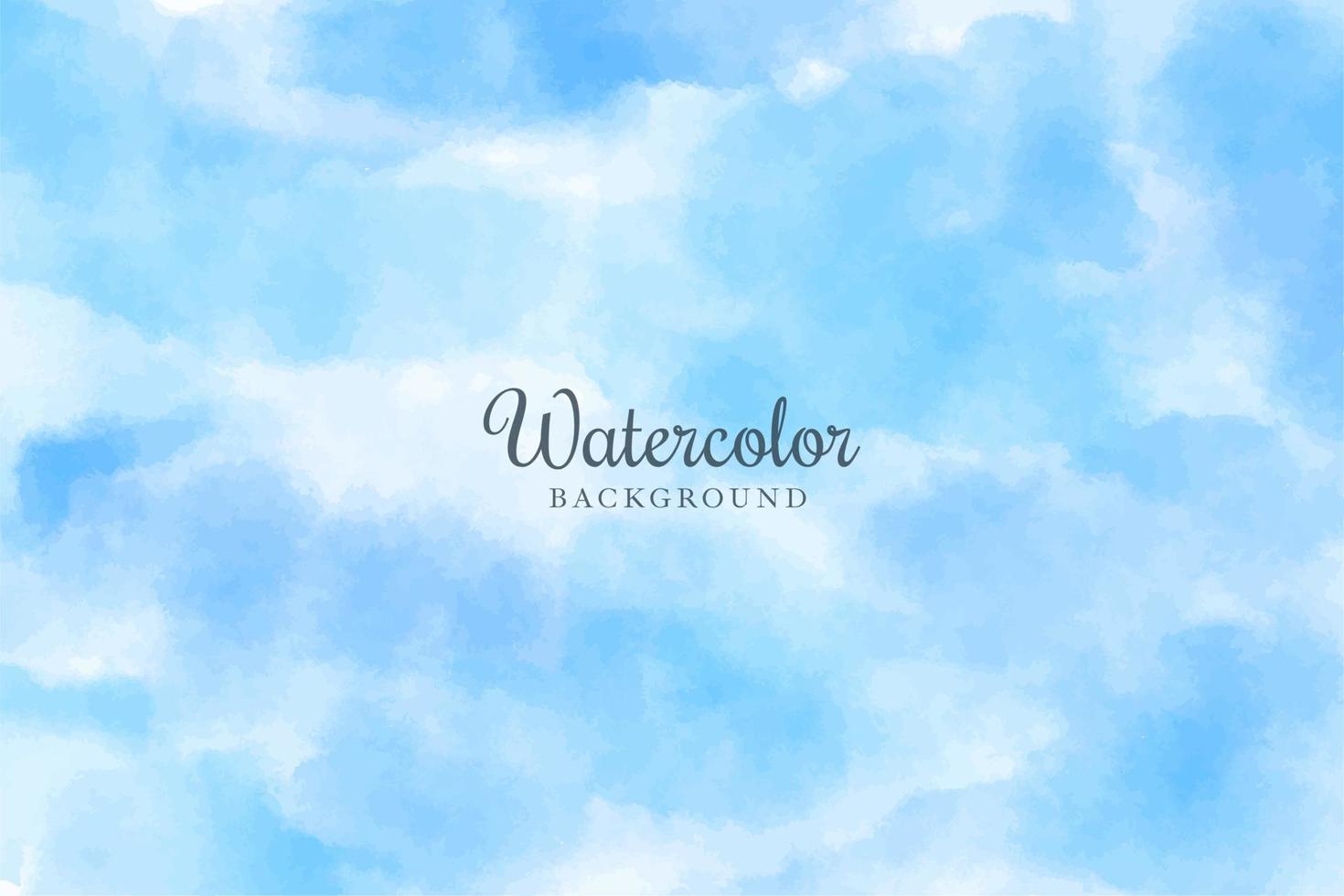 Sky blue watercolor background vector