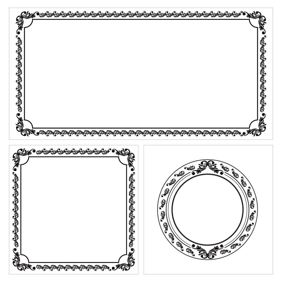 Vector classic ornament frame