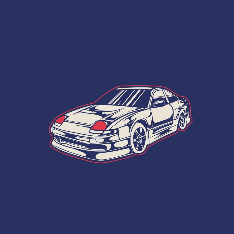 coche vector ilustración para conceptual diseño. bueno para póster, pegatina, t camisa imprimir, bandera.