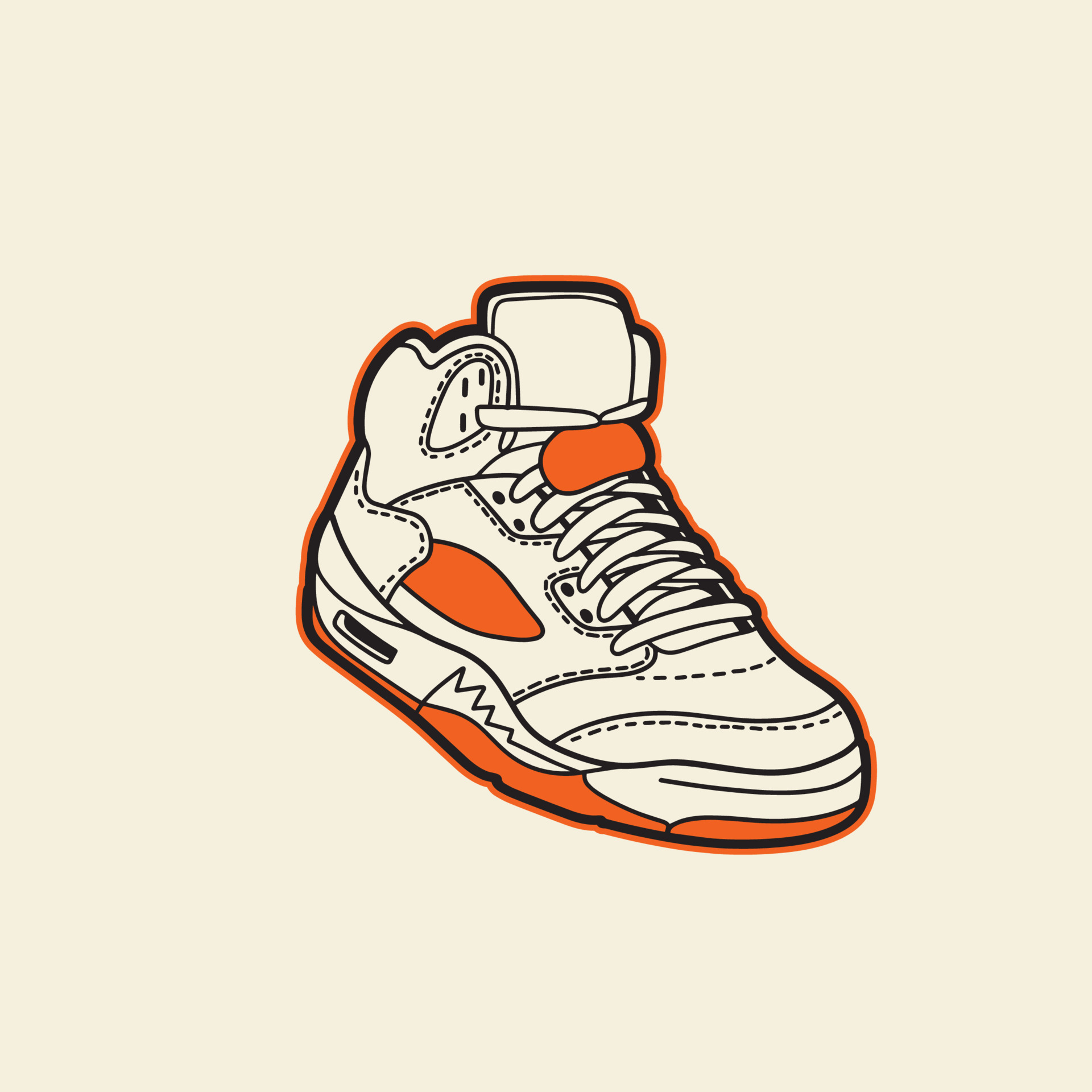 Sneaker shoes . Concept. Flat design. Vector illustration. Sneakers in ...