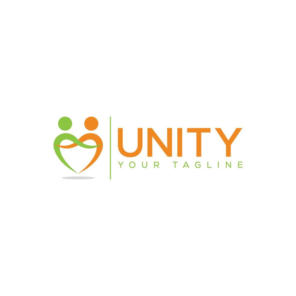 Creative, Modern Unity Logo, Icon Vector Illustration Template.