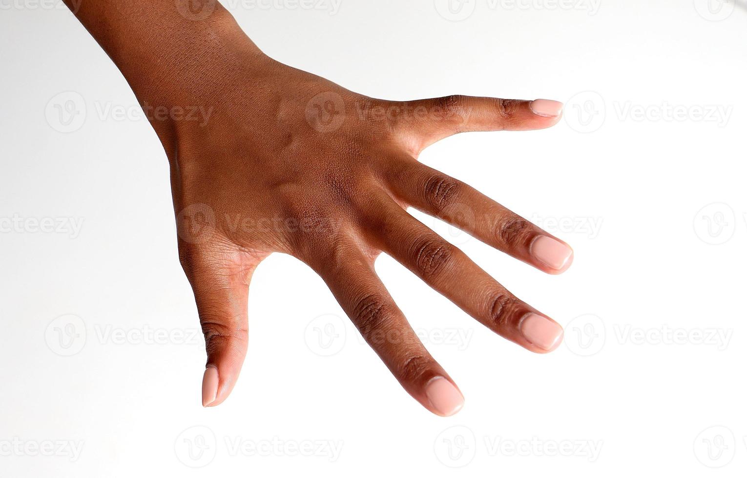 Empty hand holding gesture person carrying invisible object concept
