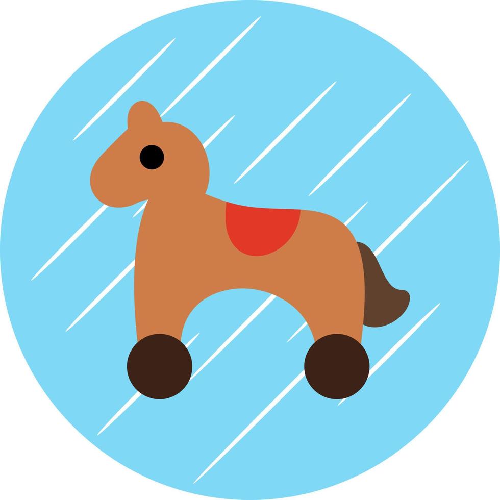 diseño de icono de vector de caballo de juguete