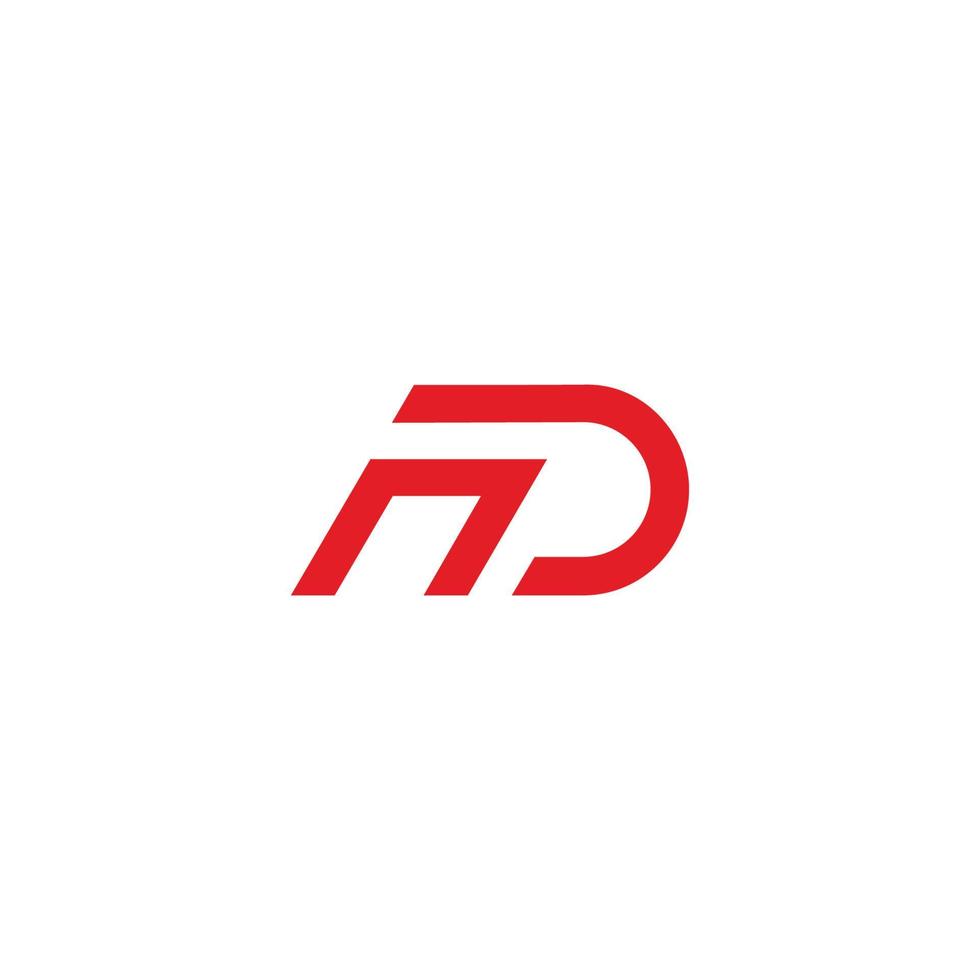 abstract letter np simple motion negative space logo vector