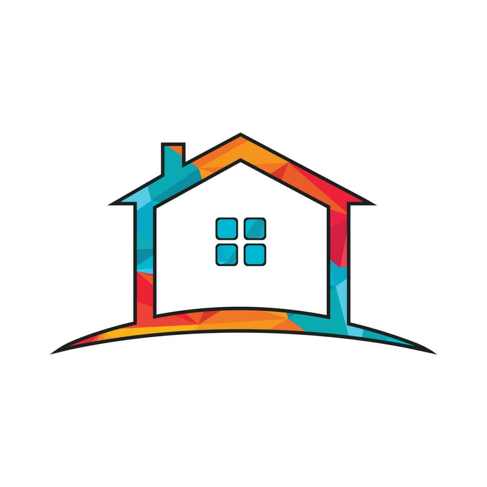 diseño de logotipo inmobiliario creativo. diseño de logotipo de propiedad y construcción. concepto de logotipo de casas servicio inmobiliario, construcción, casa de crecimiento, concepto de hogar con flecha hacia arriba. vector