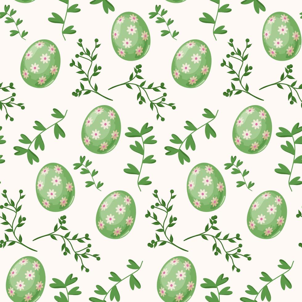 Easter seamless pattern with egg. vector illustration perfect for textile, fabric or wrapping paper.