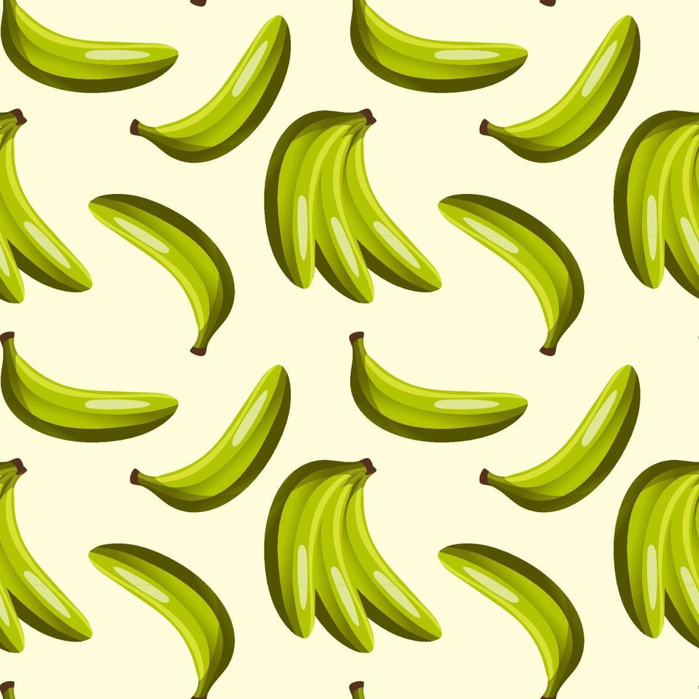 dibujos animados sin costura modelo con jugoso bananas en blanco antecedentes. tropical de moda frutas vector contraste modelo para telas, fondos de pantalla y tu creatividad.