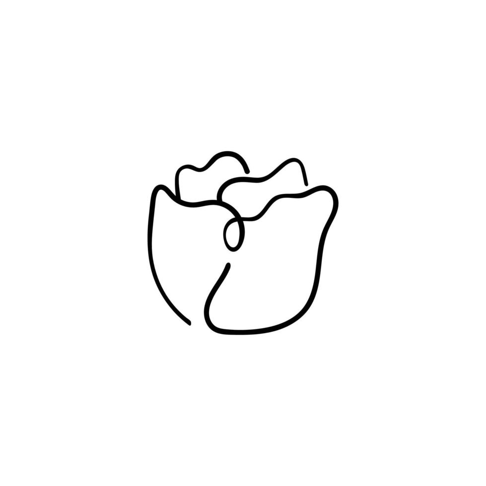 Cabbage Line Style Icon Design vector