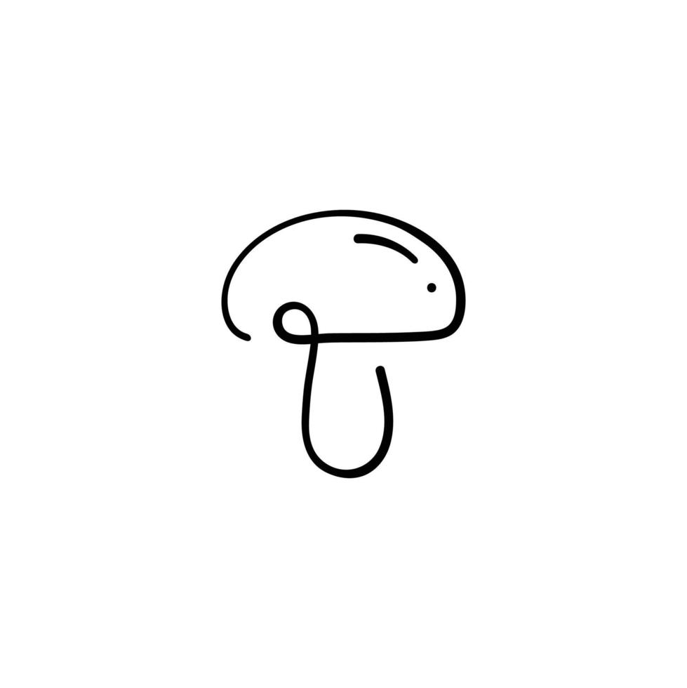 Mushroom Line Style Icon Design vector