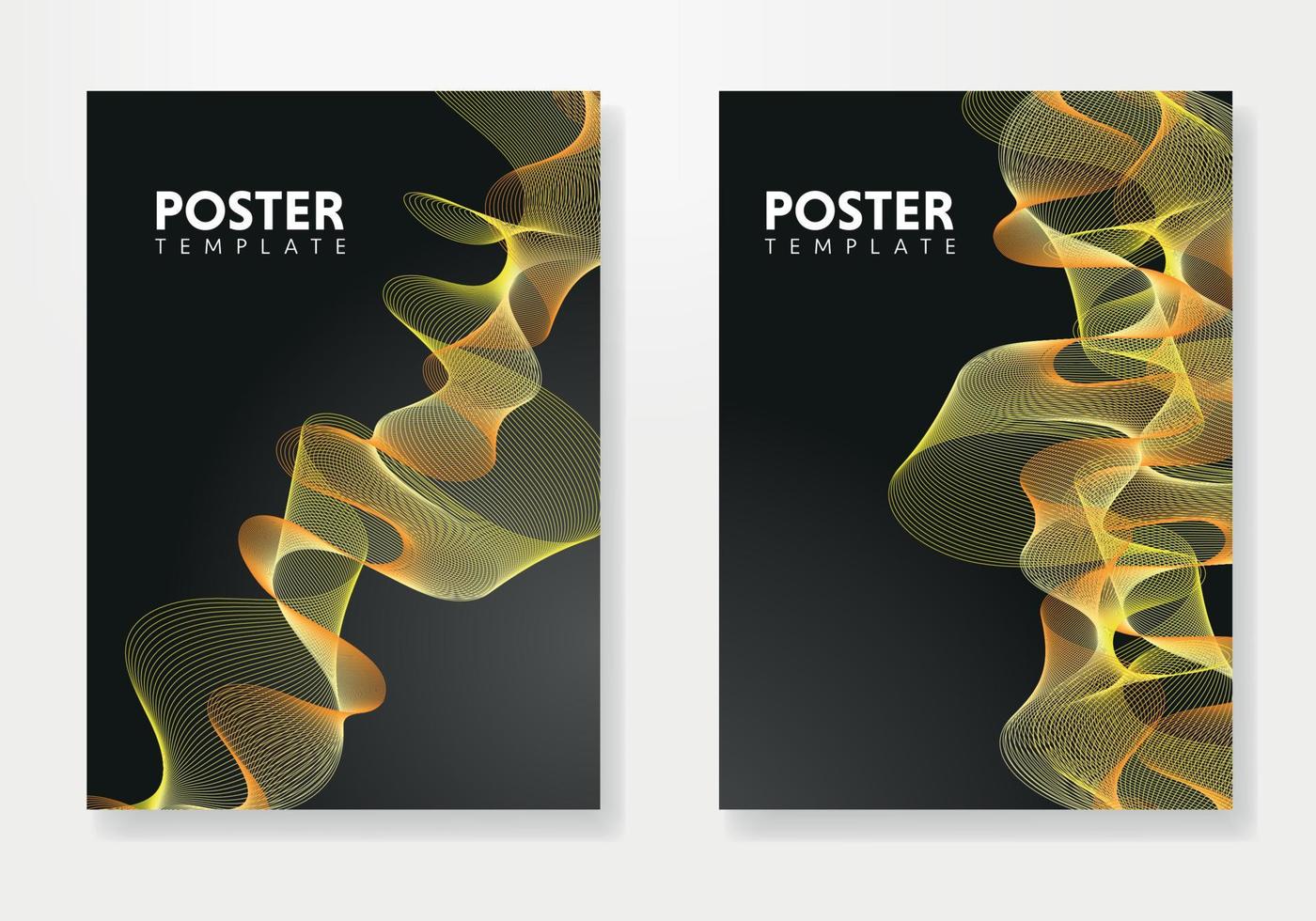 Set of Editable poster template. Can be used for poster, brochure, magazine vector