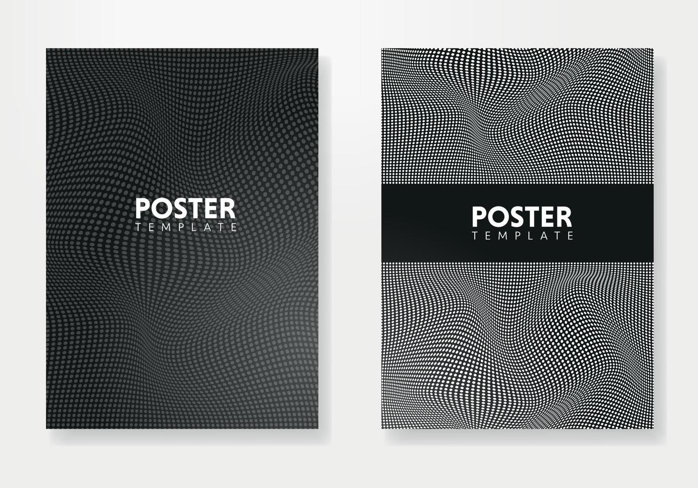 Set of Editable poster template. Can be used for poster, brochure, magazine vector