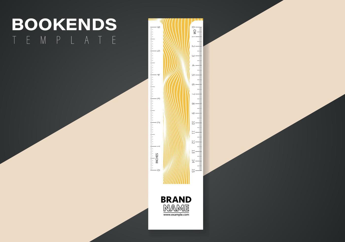 abstract bookmark design. Vector abstract bookmark template. Vector design for books.