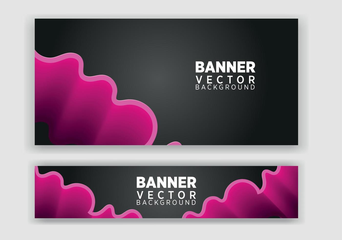 set of creative web banners of standard size. Vertical, horizontal and square template. vector illustration