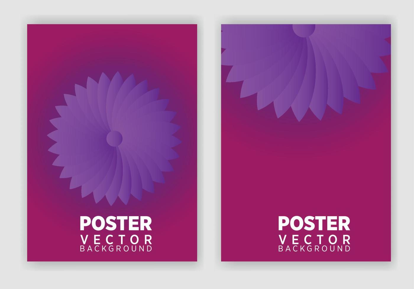 Set of Editable poster template. Can be used for poster, brochure, magazine vector