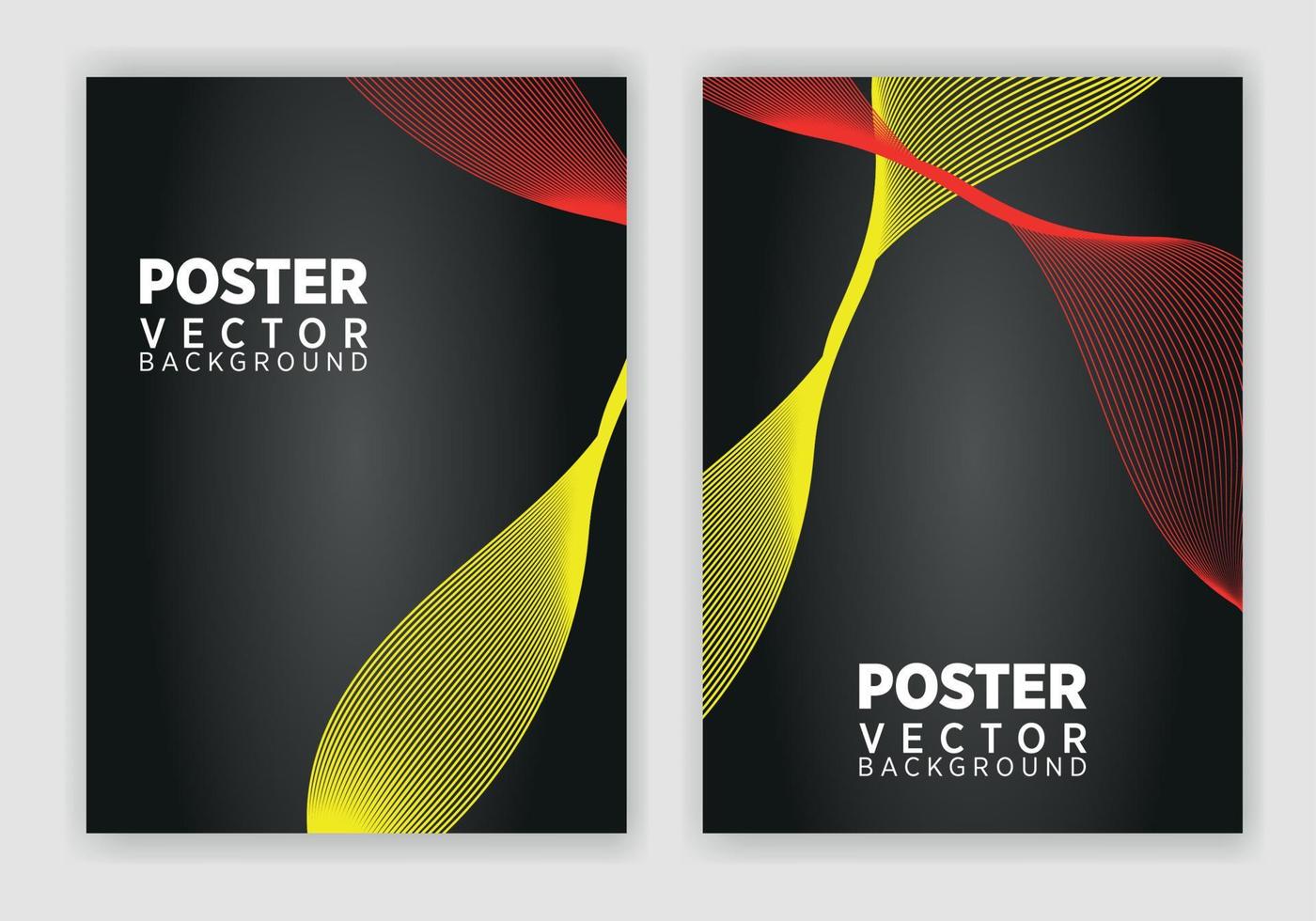 Set of Editable poster template. Can be used for poster, brochure, magazine vector