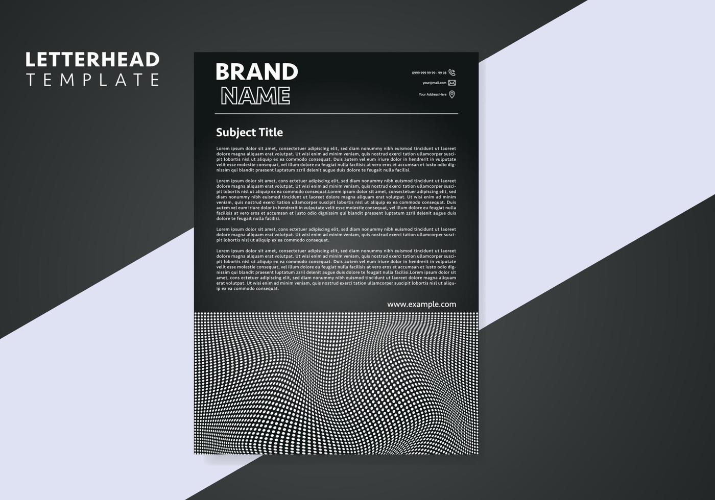 Corporate modern letterhead design template. creative modern letter head design template for your project. letterhead, letter head, Business letterhead design. vector