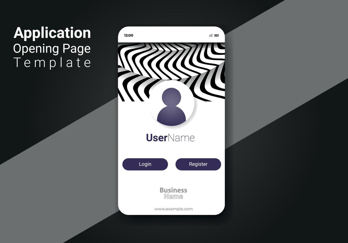 Landing page template. Home page for app design. Ui page vector design