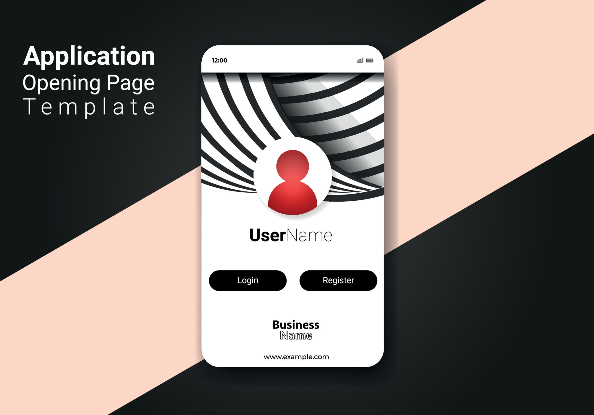 Landing page template. Home page for app design. Ui page vector design ...